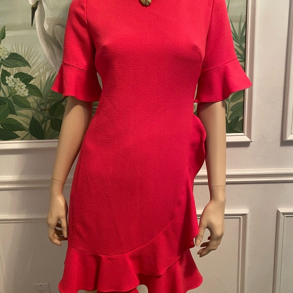 KARL LAGERFELD. Crêpe ruffled dress great condition - Picture 3 of 6